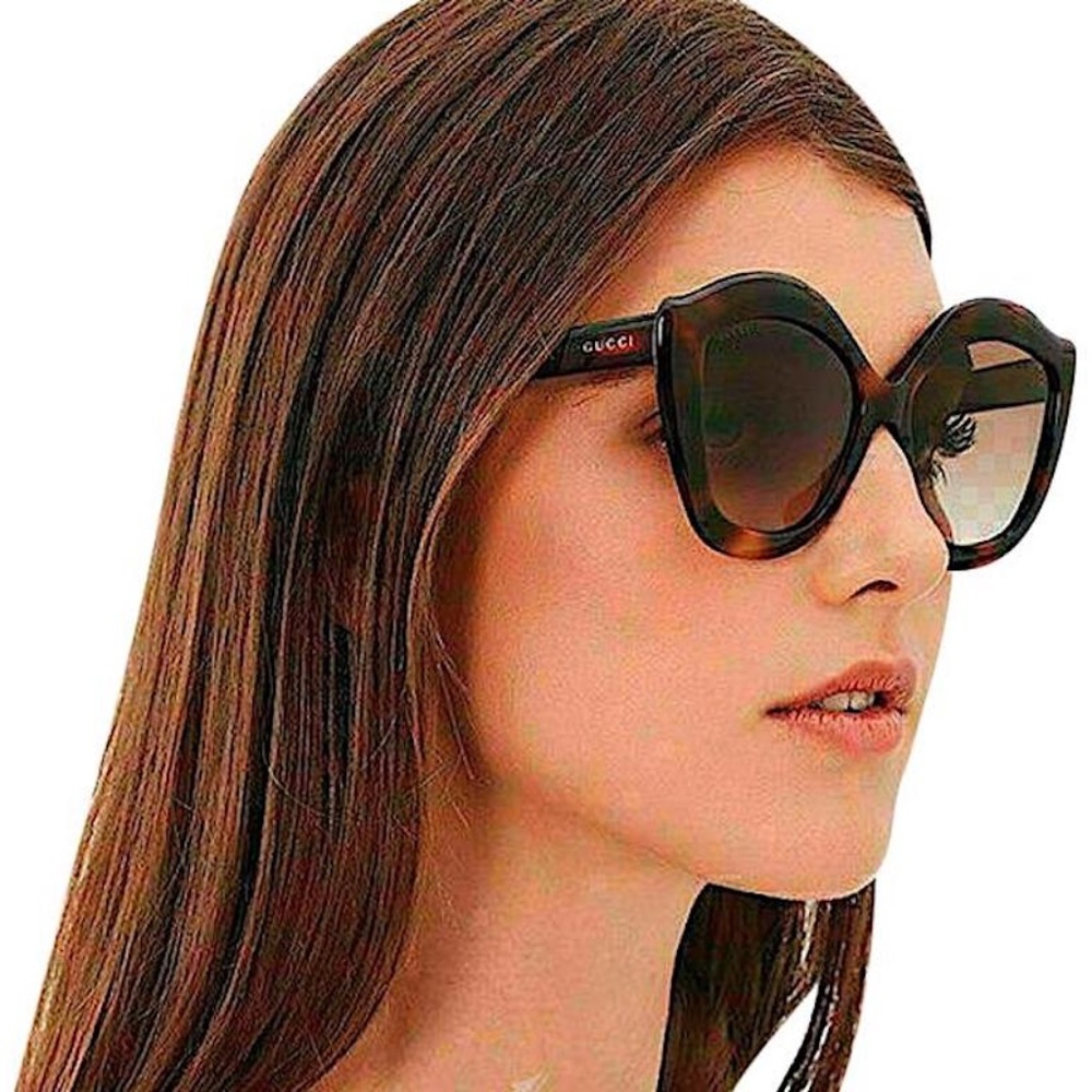 GUCCI Cat Eye Sunglasses GG0117S 53